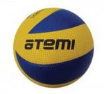 Мяч волейбольный Atemi TORNADO, синтетическая кожа PU SOFT, желт.- син, 8 п, клееный, окруж 65-67