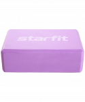 Блок для йоги Starfit YB-200 EVA, фиолетовый пастель