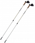 Скандинавские палки Berger Blade, 77-135 см, 2-секционные, серебристый/желтый/черный