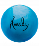 Мяч для художественной гимнастики Amely AGB-301 19 см, синий/белый