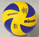 Мяч волейбольный MIKASA, 200-220 г, синтетическая кожа, р. 5, Китай, MVA350SL
