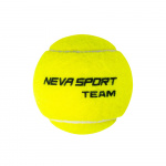 Мяч для большого тенниса NEVA NS Team X3 124009, упаковка 3 мяча, желтый