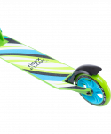 Самокат Ridex 2-колесный Flow 125 мм, голубой/зеленый