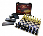 Игра 3 в 1 (шашки, домино, шахматы) 03-039