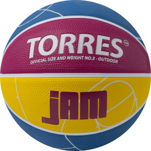 Мяч баскетбольный TORRES Jam B023123, размер 3 (3) ― купить в Москве. Цена, фото, описание, продажа, отзывы. Выбрать, заказать с доставкой. | Интернет-магазин SPORTAVA.RU