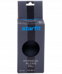 Мяч для МФР Starfit RB-102, 6 см, силикагель, двойной, черный