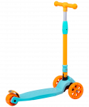 БЕЗ УПАКОВКИ Самокат Ridex 3-колесный Bunny, 135/90 мм, голубой/оранжевый