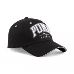 Бейсболка PUMA Squad BB Cap 02547501, 100% хлопок, черно-белый (Универсальный)