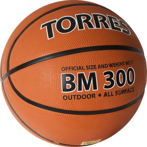 Мяч баскетбольный TORRES BM300 B02017, размер 7 (7) ― купить в Москве. Цена, фото, описание, продажа, отзывы. Выбрать, заказать с доставкой. | Интернет-магазин SPORTAVA.RU