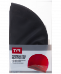 Шапочка для плавания TYR Long Hair Wrinkle-Free Silicone Cap, силикон, LCSL/001, черный