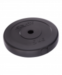 Диск пластиковый Starfit BB-203, d=26 мм, черный, 5 кг