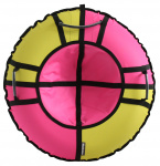 Тюбинг Hubster Хайп желтый-розовый (110см)