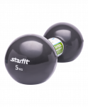 Гантель виниловая Starfit DB-102 5 кг, холодный серый