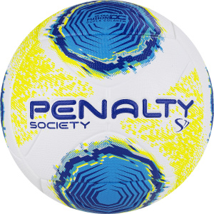 Мяч футбольный PENALTY BOLA SOCIETY S11 R2 XXII 5213261090-U, размер 5, бело-жёлто-голубой (5) ― купить в Москве. Цена, фото, описание, продажа, отзывы. Выбрать, заказать с доставкой. | Интернет-магазин SPORTAVA.RU