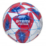 Мяч футбольный Atemi SPECTRUM, PU, бел/сине/красн, р.4 , р/ш, окруж 65-66