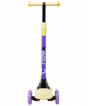 Самокат Ridex 3-колесный Chip, 120/80 мм, фиолетовый/желтый