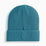 Шапка PUMA Ribbed Classic Cuff Beanie, 02403811, бирюзовый (Универсальный)