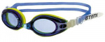 Очки для плавания Atemi, силикон (син/желт), M503