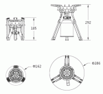 Горелка газовая FIRE-MAPLE FAMILY FMS-108, ПЬЕЗО, 805 г