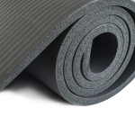 Коврик для йоги TORRES SOFT YL10110, толщина 1 см, каучук, серый