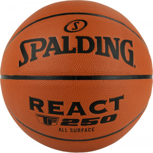 Мяч баскетбольный Spalding TF-250 React 76801z, размер 7 (7) ― купить в Москве. Цена, фото, описание, продажа, отзывы. Выбрать, заказать с доставкой. | Интернет-магазин SPORTAVA.RU
