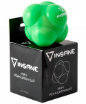 Мяч реакционный Insane IN22-RB100, силикагель, зеленый, диаметр 6,8 см