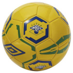 Мяч футбольный Umbro BRAZIL 2018 FLAG SUPPORTER BALL ((GGC) , жел/син/зел, размер 5