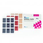 Кросс-тейп Tmax Spiral Tape Type Mix A (20 листов),423731, 3 цвета: синий, красный, телесный