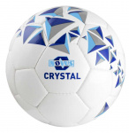 Мяч футбольный Novus CRYSTAL, PVC, бел/син/гол, р.5, 7-10л, р/ш, окруж 68-71
