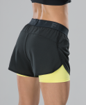 Женские спортивные шорты FIFTY Duo Shape black/yellow FA-WS-0103-BYL, черный/желтый