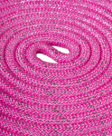 Скакалка для художественной гимнастики Amely RGJ-304, 3м, розовый/серебряный, с люрексом