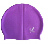 Шапочка для плавания силиконовая массажная Dobest XA10 (фиолетовая)