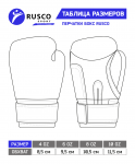 Перчатки боксерские, Rusco 4oz, к/з, черный