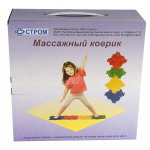 Коврик игровой массажный MADE IN RUSSIA У682, 6 модулей 24,5*24,5*1,4см. (6 модулей размером 24,5*24,5*1,4см)