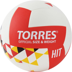 Мяч волейбольный TORRES Hit V32055, размер 5 (5) ― купить в Москве. Цена, фото, описание, продажа, отзывы. Выбрать, заказать с доставкой. | Интернет-магазин SPORTAVA.RU