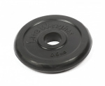 Диск обрезиненный Lite Weights 2469LW 26мм 0,5кг, черный