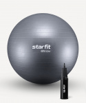 Фитбол Starfit GB-111 антивзрыв, 1500 гр, с ручным насосом, сизый, 85 см