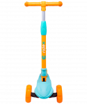 УЦЕНКА Самокат Ridex 3-колесный Bunny, 135/90 мм, голубой/оранжевый
