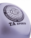 Мяч для художественной гимнастики RGB-101, 15 см, серый