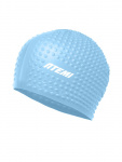 Шапочка для плавания Atemi bubble cap Light blue, силикон, Цвет: Голубой, FBC1LBE