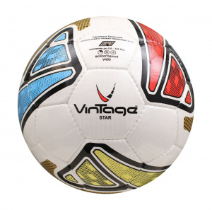 Мяч футбольный VINTAGE Star V400, р.5 ― купить в Москве. Цена, фото, описание, продажа, отзывы. Выбрать, заказать с доставкой. | Интернет-магазин SPORTAVA.RU