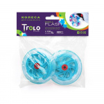 Светящиеся колеса Trolo (front) голубой 120*24, blue