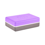 Блок для йоги BF-YB04 (фиолетовый/серый)