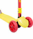 Самокат Ridex 3-колесный Bunny, 135/90 мм, желтый/красный