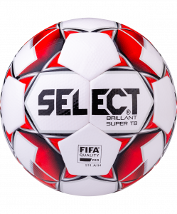 Мяч футбольный Select Brillant Super TB FIFA 810316, №5, белый/красный/серый (5) ― купить в Москве. Цена, фото, описание, продажа, отзывы. Выбрать, заказать с доставкой. | Интернет-магазин SPORTAVA.RU