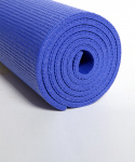 Коврик для йоги и фитнеса Starfit FM-101, PVC, 173x61x0,8 см, темно-синий