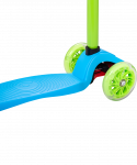 Самокат Ridex 3-колесный Snappy 2.0 3D 120/80 мм, голубой/зеленый