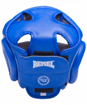 Шлем закрытый Reyvel RV-301, кожзам, синий