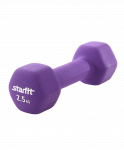 Гантель неопреновая Starfit DB-201 2,5 кг, фиолетовый