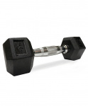 Гантель обрезиненная Starfit DB-301 6 кг, черная